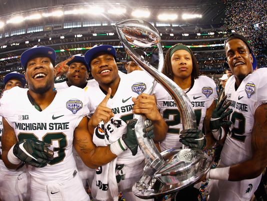 Sparty On.  Tom Pennington -- Getty Images